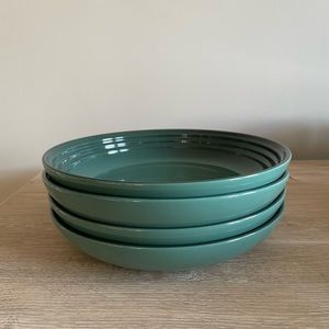 Set of 4 Le Creuset pasta bowls in Artichaut